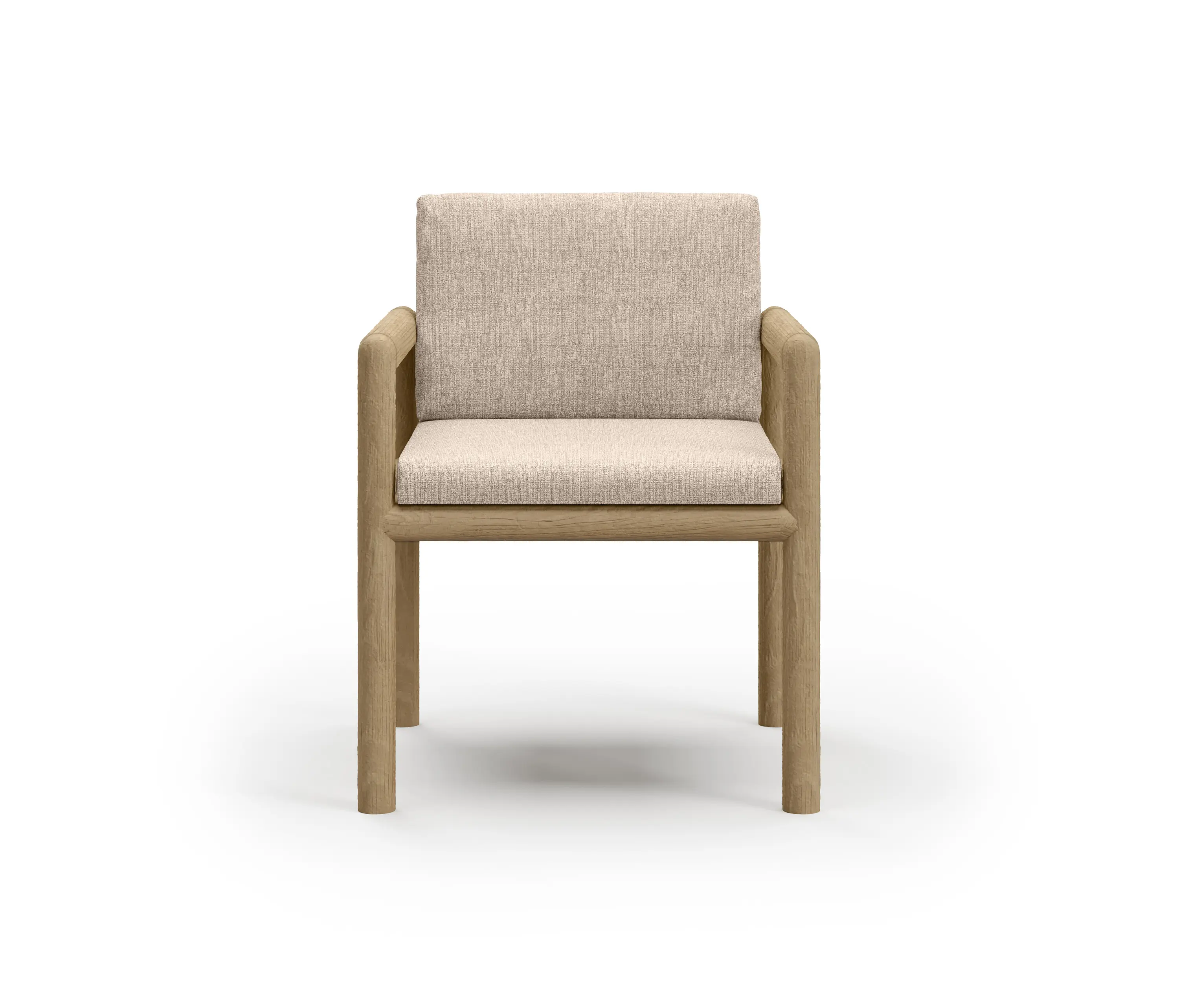SNOC - Caleo - Natural Dining Chair with Armrest