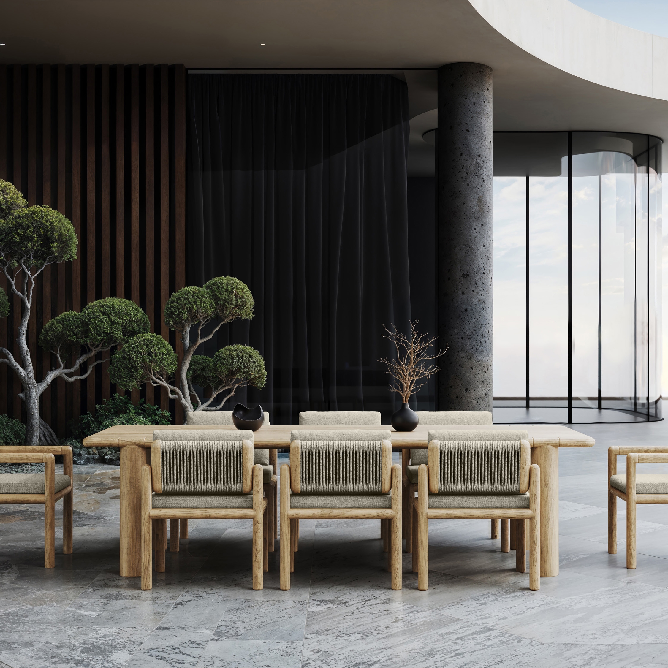 Mostra il prodotto Caleo - Natural Dining Set del produttore SNOC