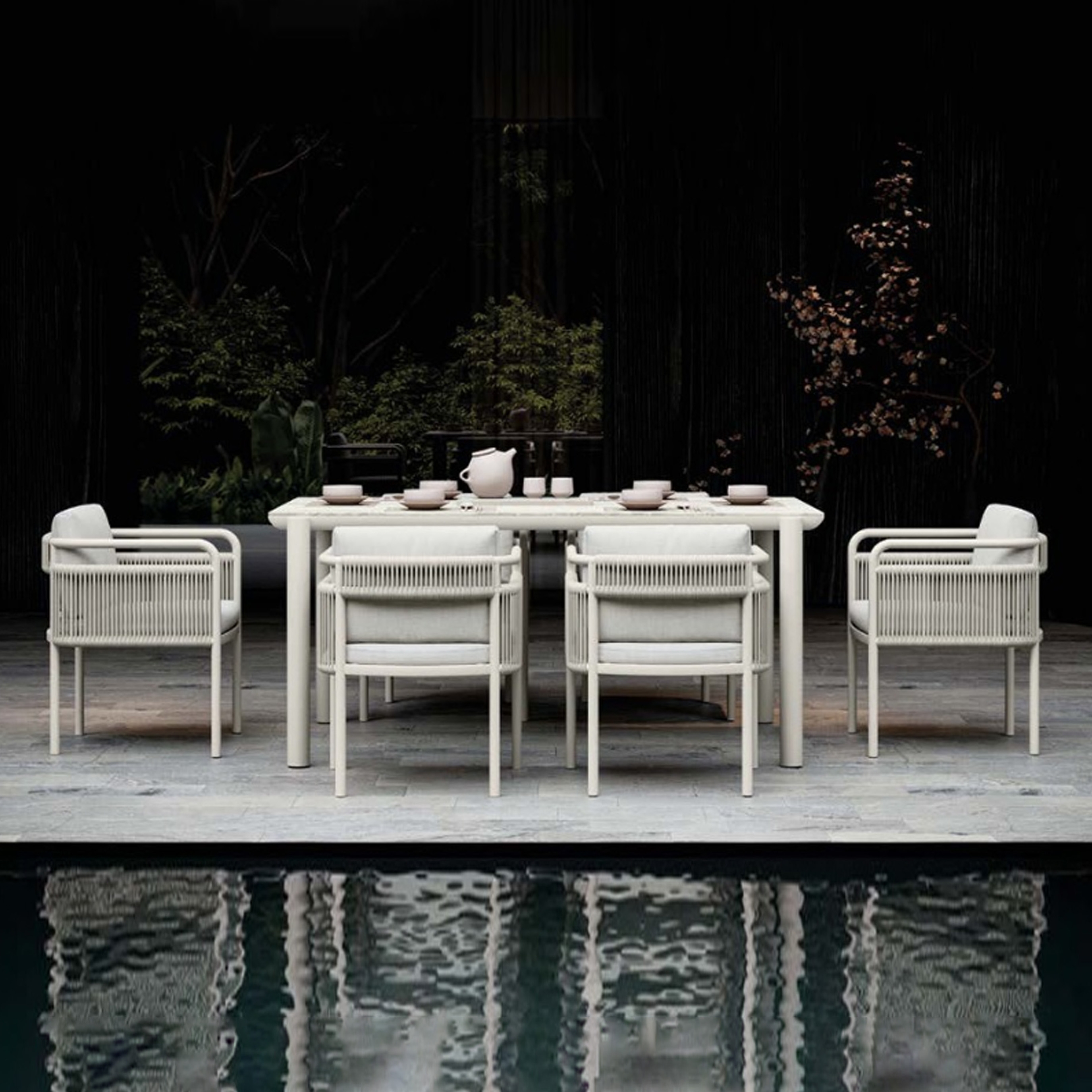 Display product Link - Bisque Dining Set fo 6 from manufacturer SNOC