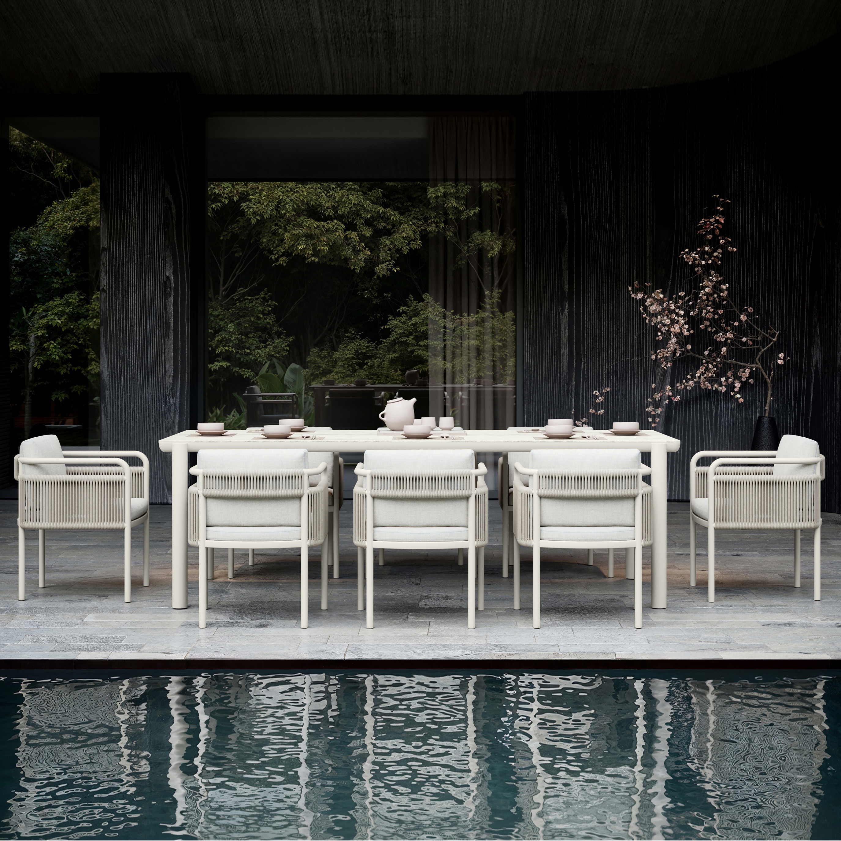 Mostra il prodotto Link - Bisque Dining Set for 8 del produttore SNOC