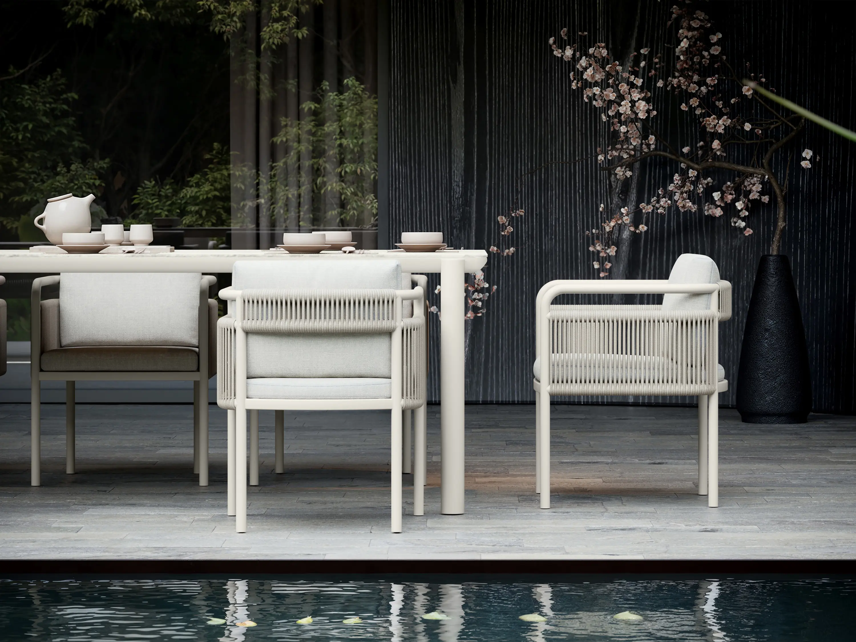 SNOC - Link - Bisque Dining Table for 8