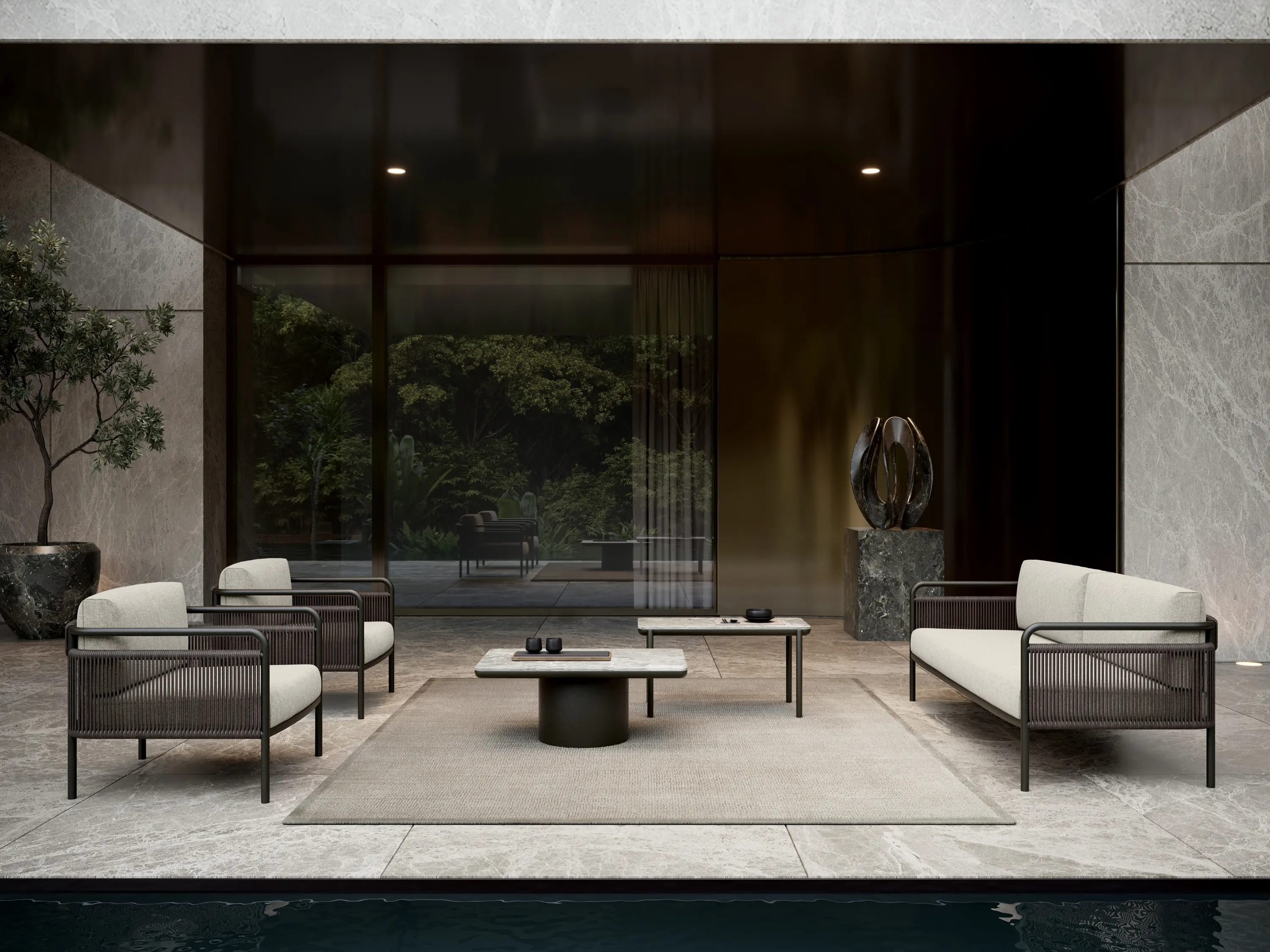 SNOC - Link - Bisque Lounge Set