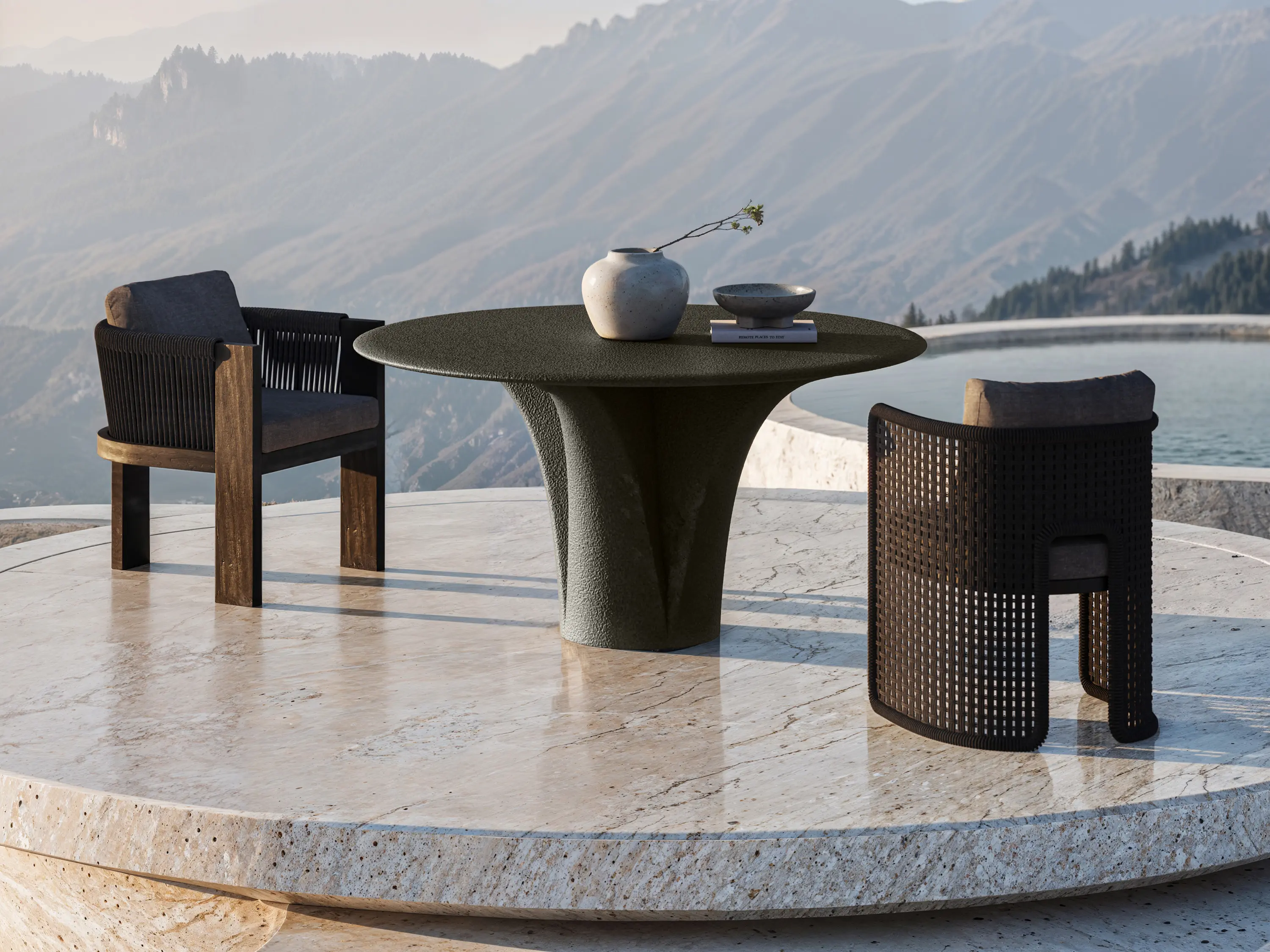 SNOC - Savio - Noche Round Dining Table