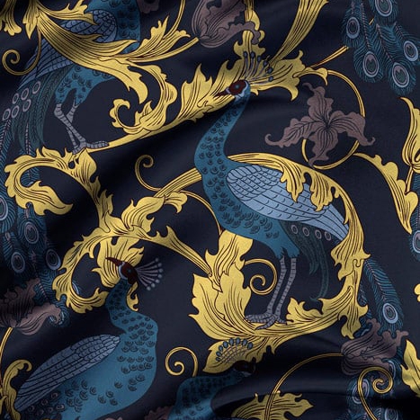 Display product Arcadia Fabric - Blue from manufacturer Feathr