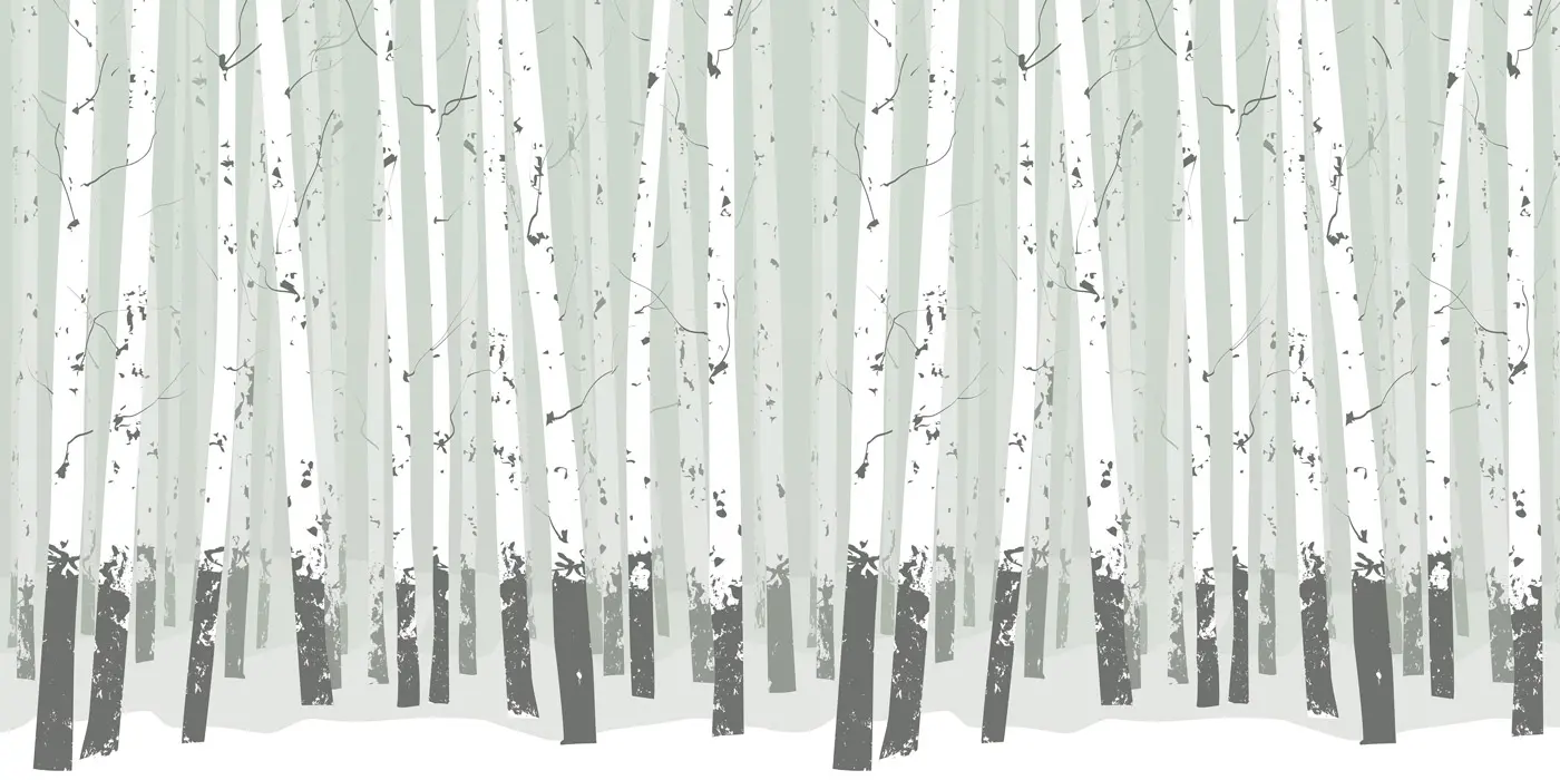 Feathr - Birch Forest - Green