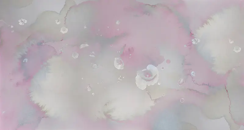Feathr - Clouds & Poppies - Blush