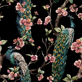 Mostra il prodotto Enchanted Garden Fabric - Emerald Green del produttore Feathr