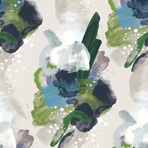 Produkt English Rose Fabric - Green Forest des Herstellers Feathr anzeigen