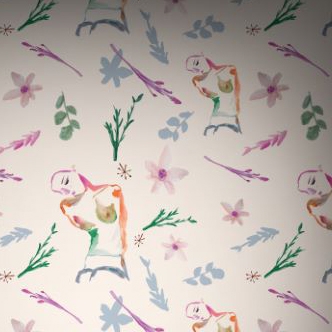 Display product Flower Girl - Baby Pink from manufacturer Feathr