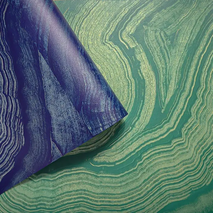 Feathr - Geode Metallic - Azure Gold