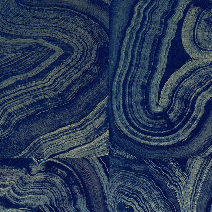 Geode Metallic - Azure Gold