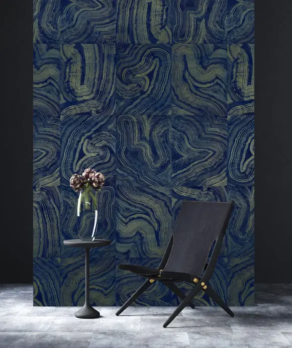 Feathr - Geode Metallic - Azure Gold