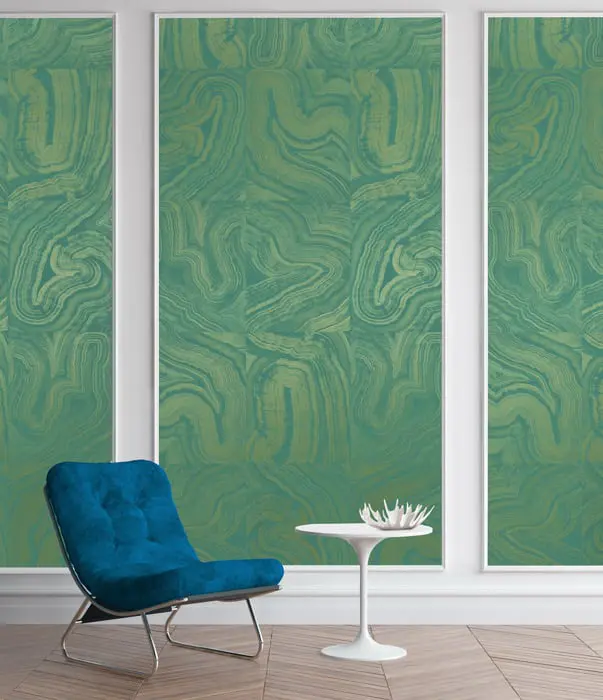 Feathr - Geode Metallic - Emerald Gold