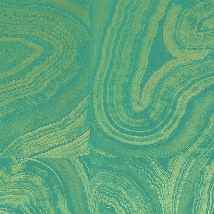 Geode Metallic - Emerald Gold