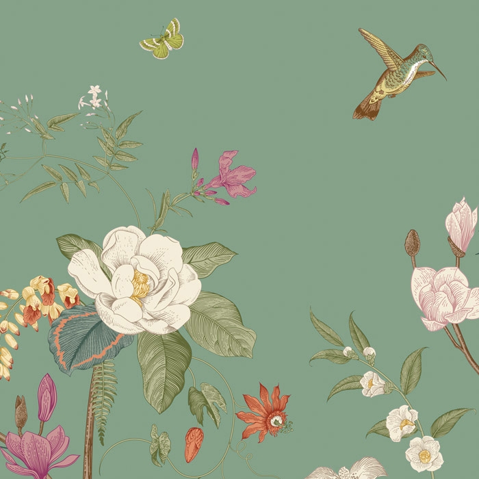 Display product Hedgerow - Teal from manufacturer Feathr