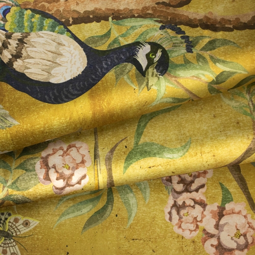 Mostra il prodotto Kubla Khan Fabric - Silky Gold del produttore Feathr