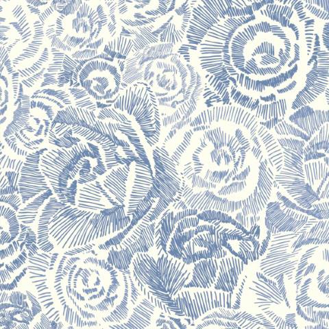 Porcelain Roses - Blue