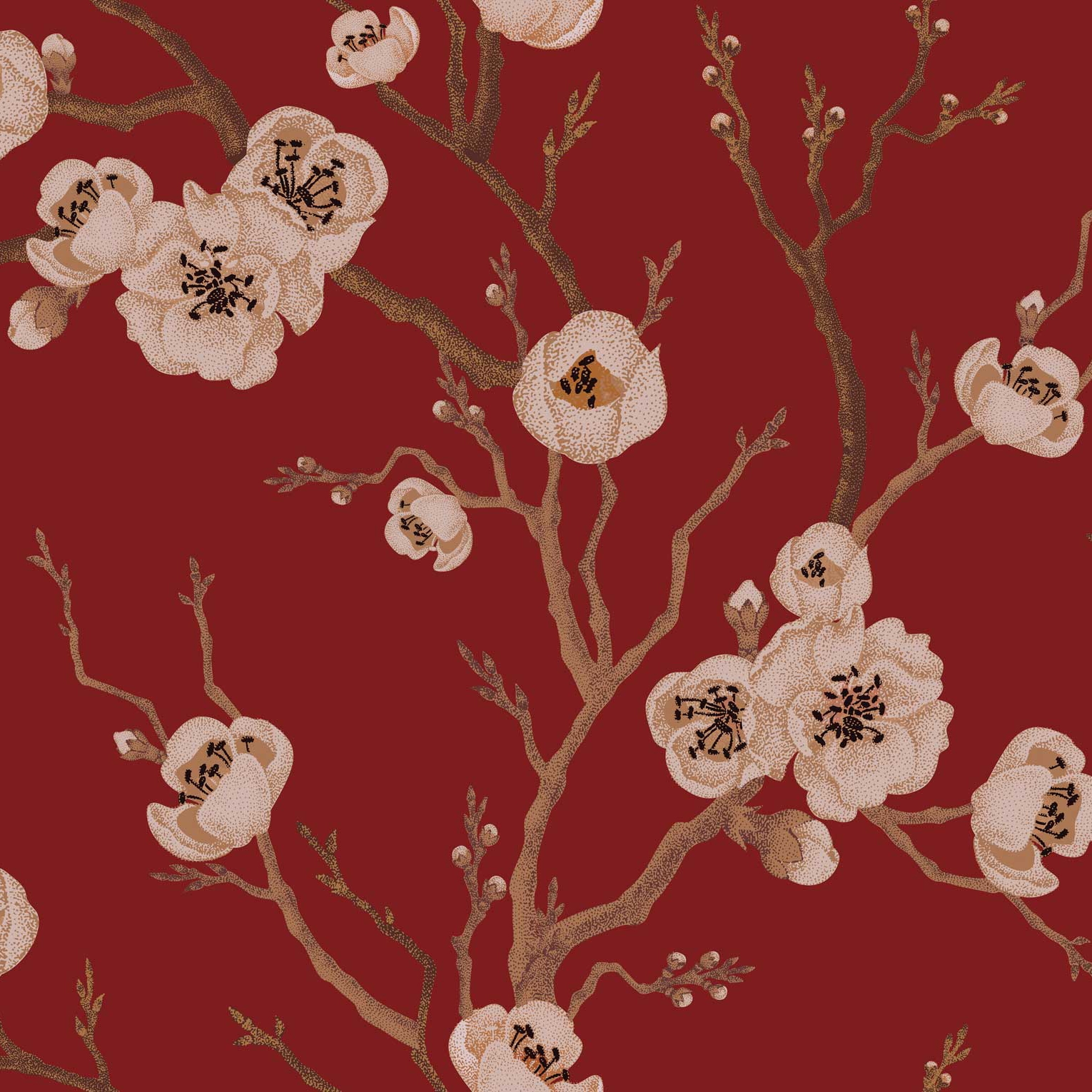 Sakura in Bloom - Red