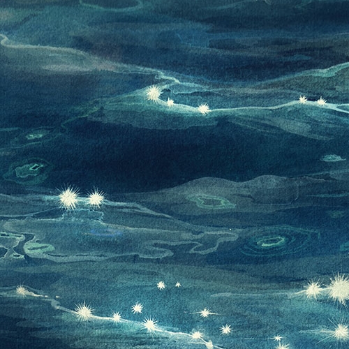 Mostra il prodotto Sparkling Sea Fabric - Original del produttore Feathr