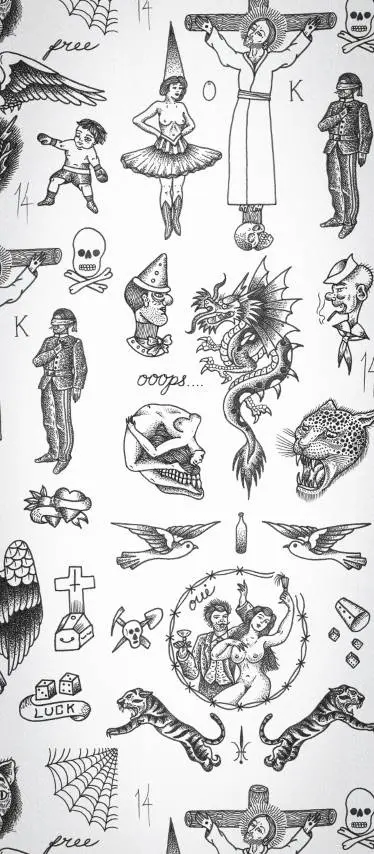 Feathr - Tattoo Flash 01 - Original