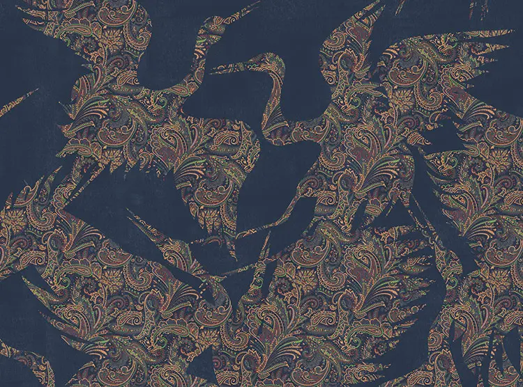 Feathr - The Swoop Fabric - Blue