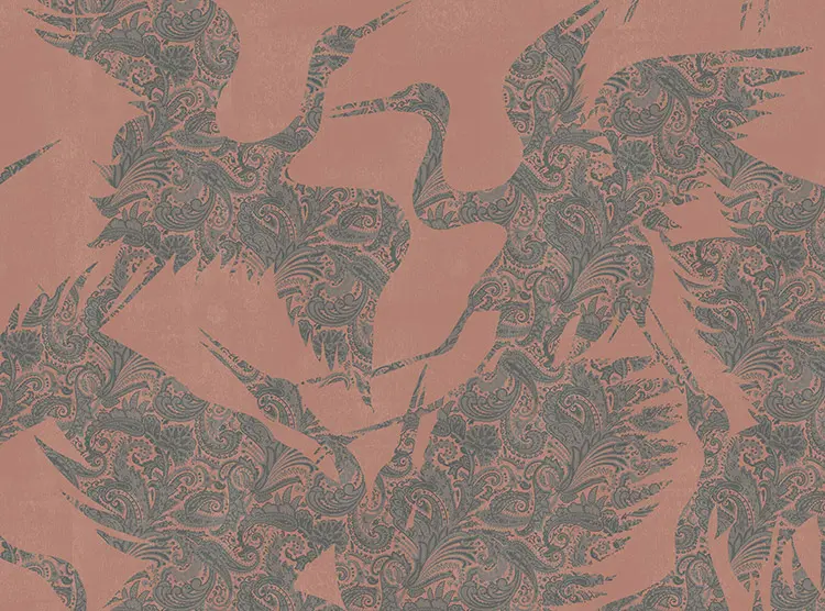 Feathr - The Swoop Fabric - Dusty Pink