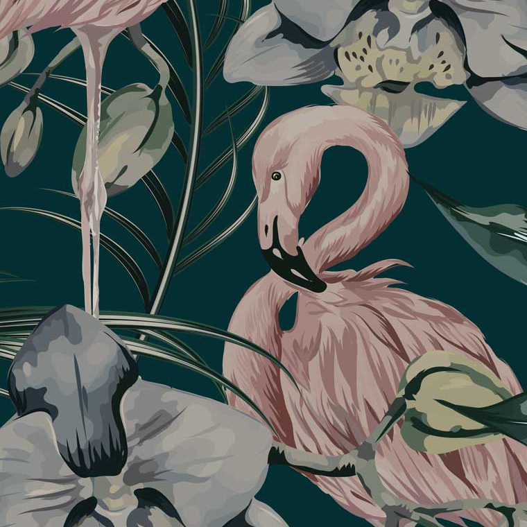 Tropical Shore - Deep Green
