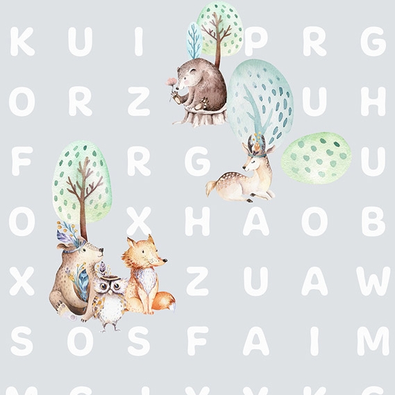 Produkt Word Search Animal - Grey des Herstellers Feathr anzeigen
