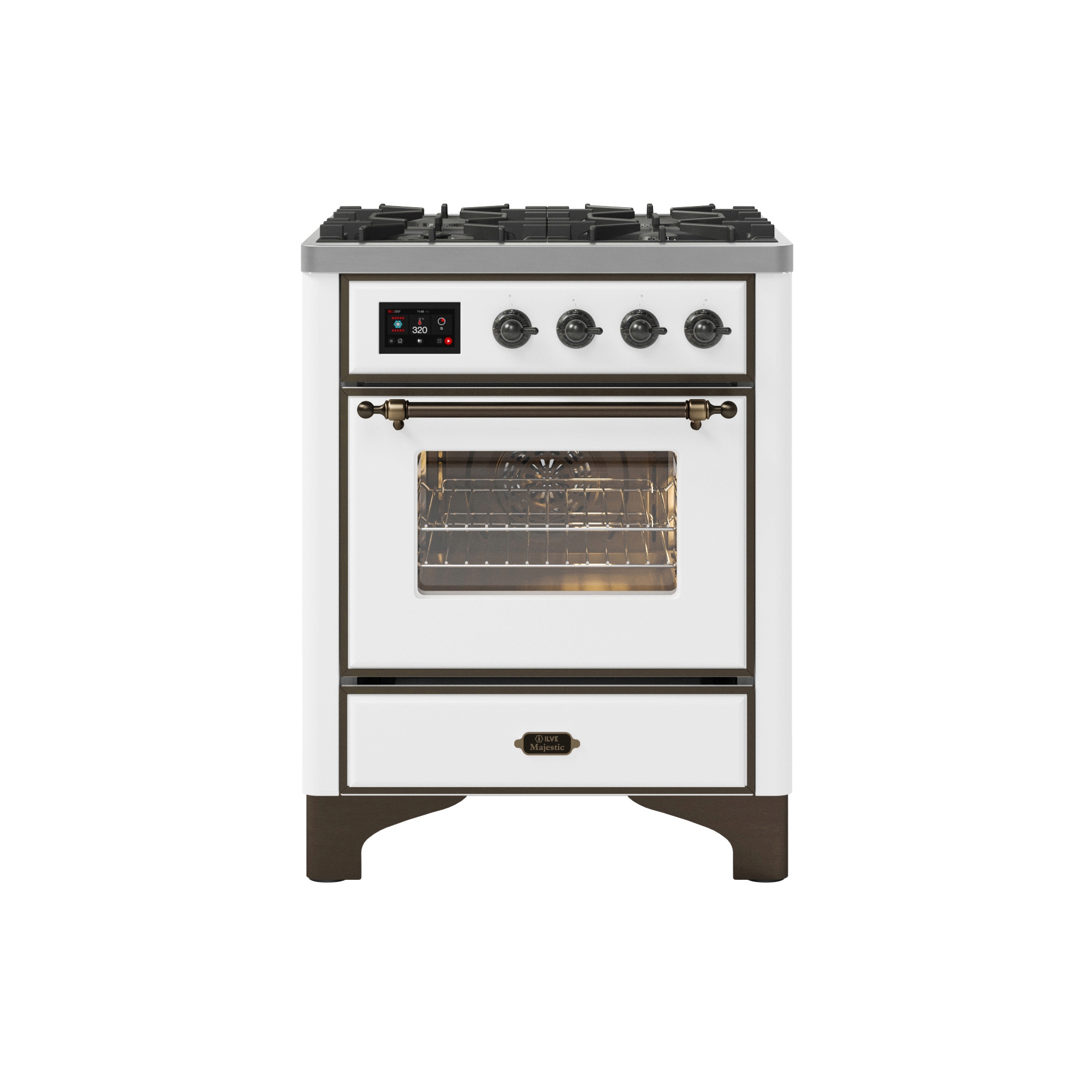 Display product Majestic | 70 cm TFT single oven range cooker 4 burners from manufacturer ILVE