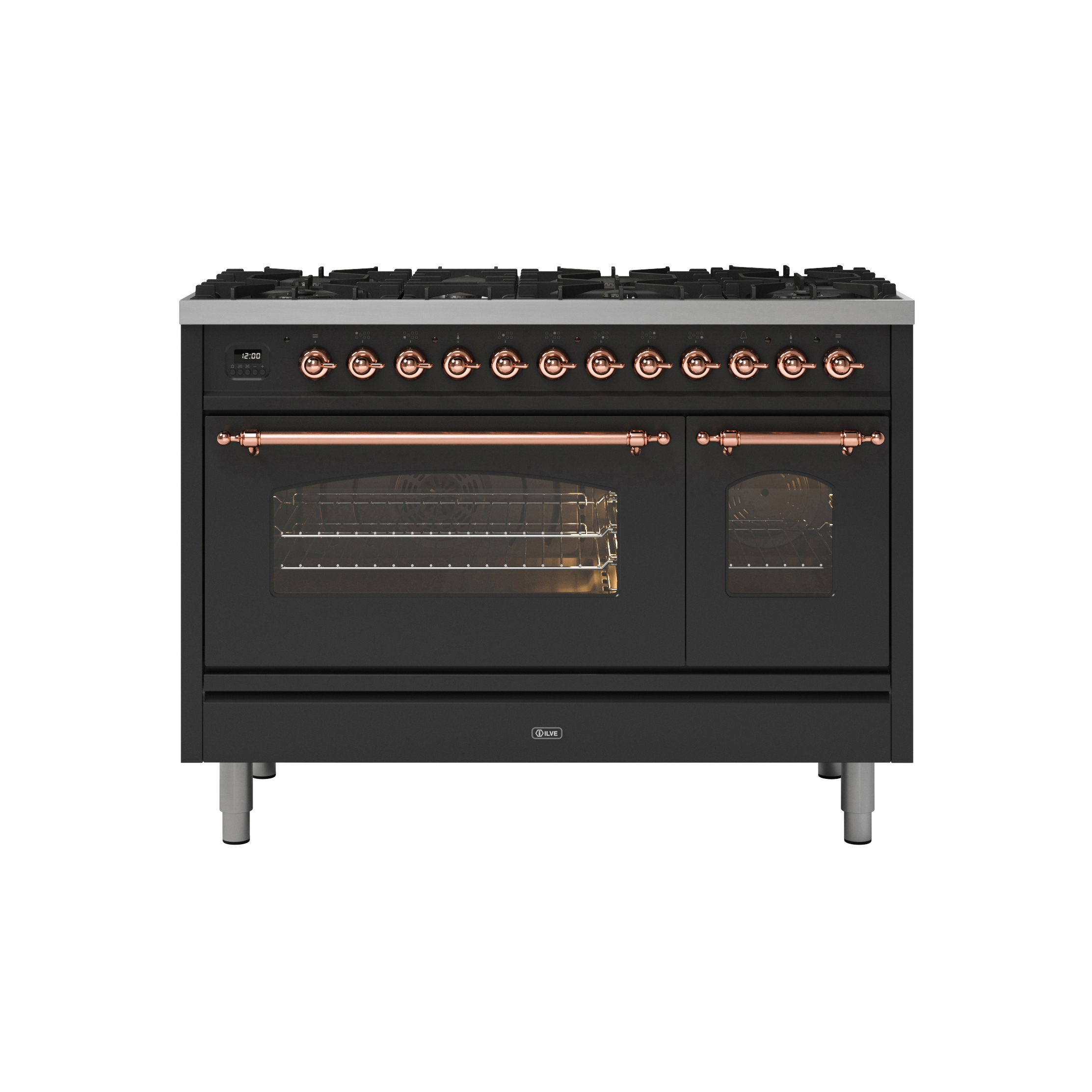 Produkt Nostalgie | 120 cm Doppelbackofen aus emailliertem Stahl des Herstellers ILVE anzeigen