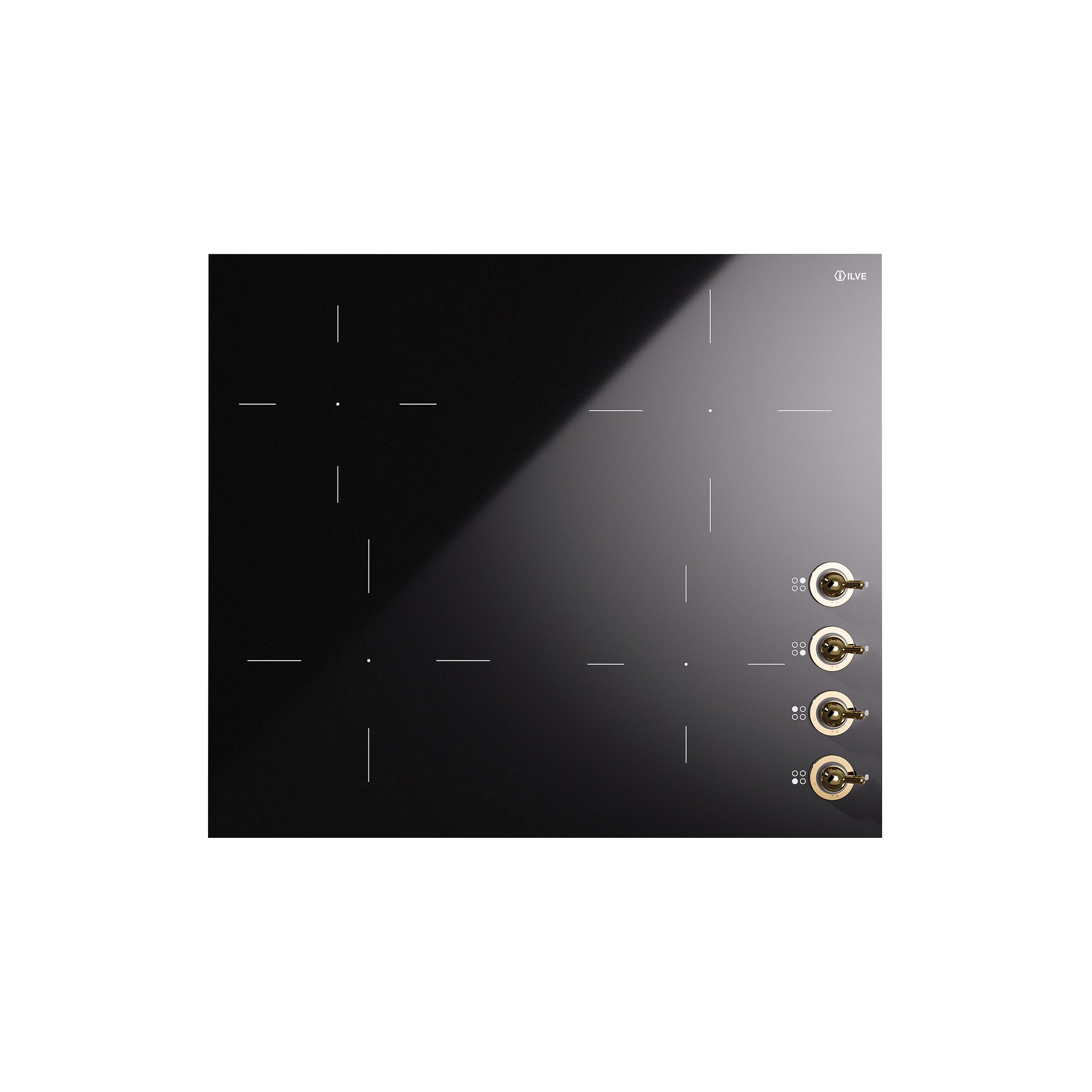 Display product Nostalgie | 4-zone induction hob with knobs from manufacturer ILVE