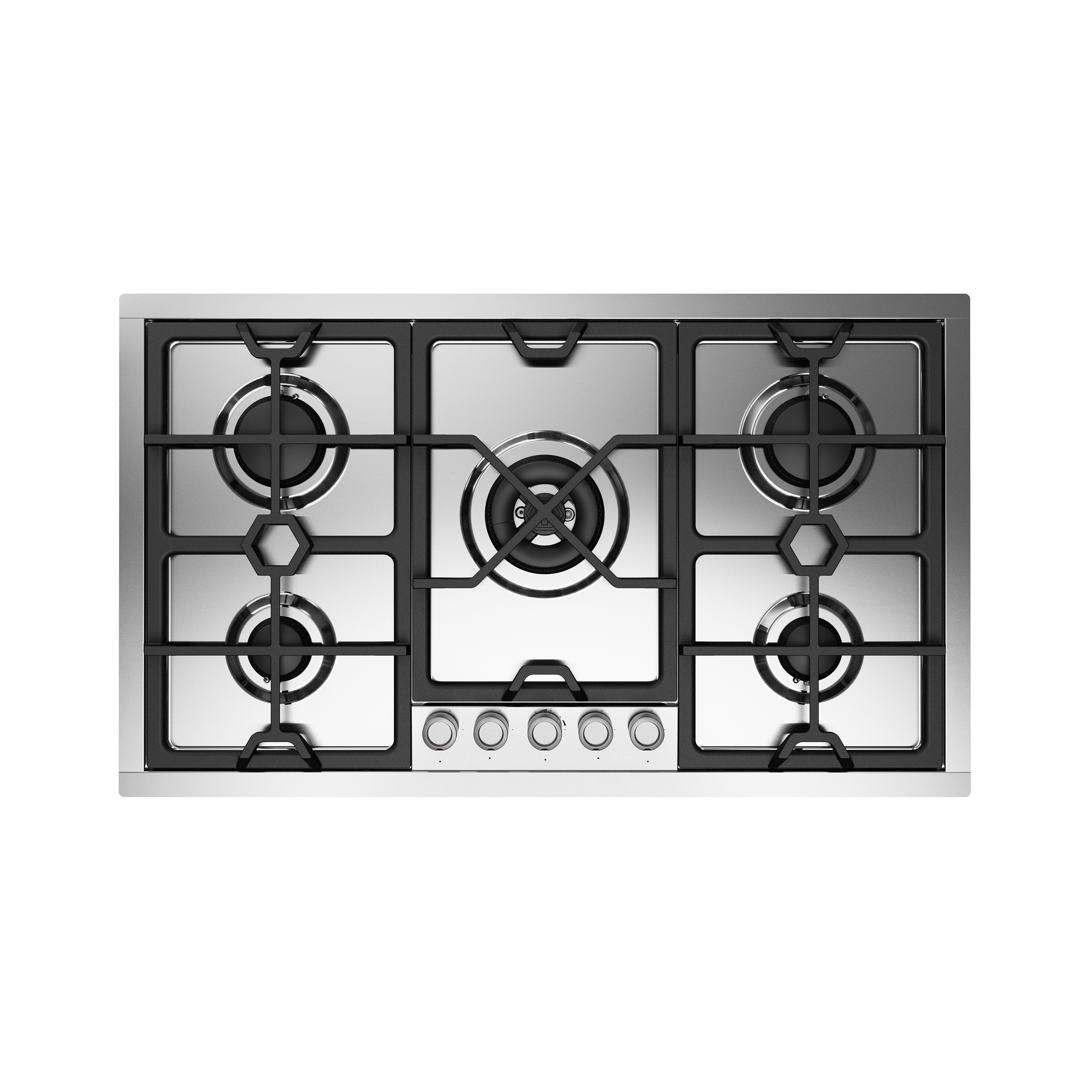 Display product Panoramagic | 90 cm stainless steel flush gas hob 5 burners - Dual from manufacturer ILVE