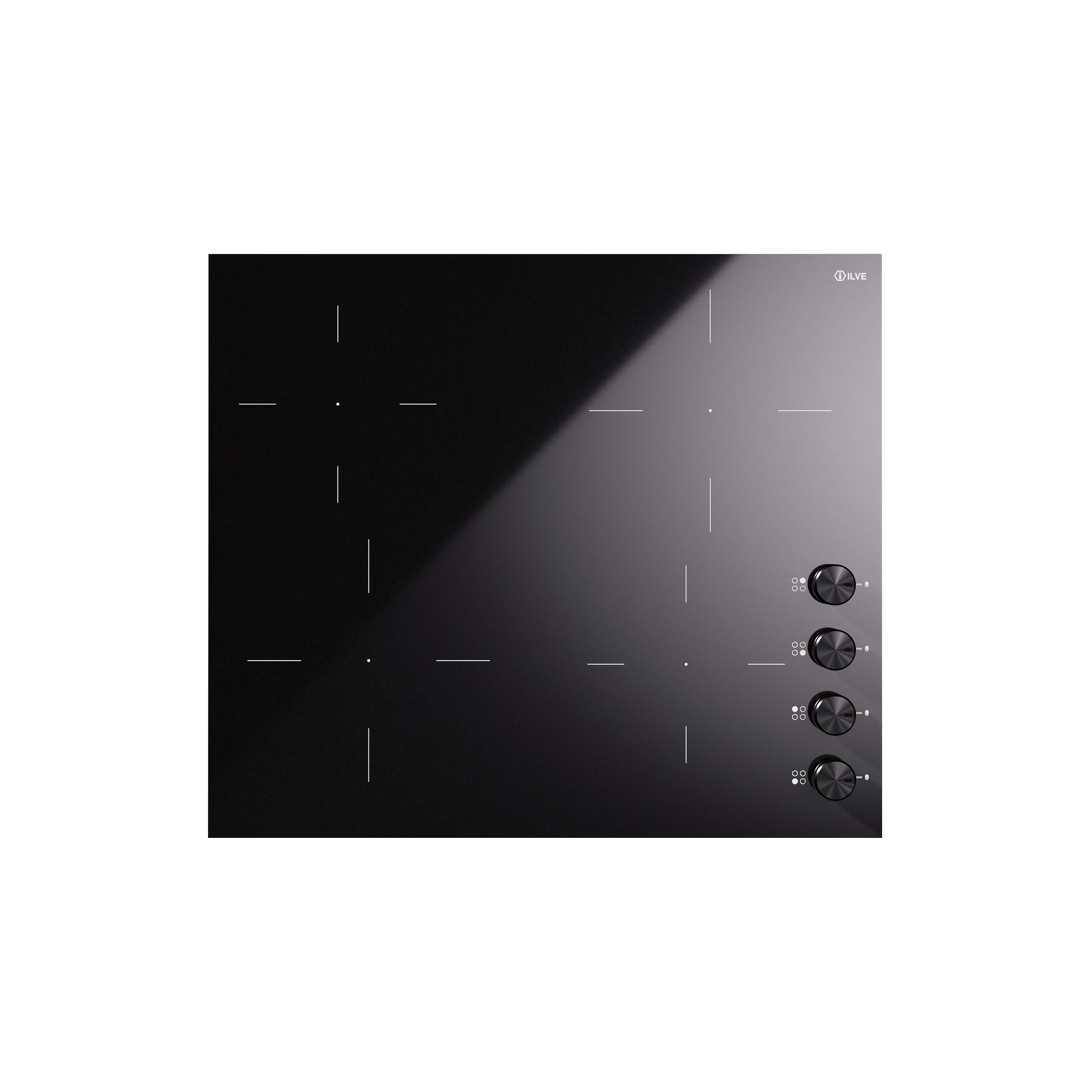Display product Professional Plus | 4-zone induction hob with knobs from manufacturer ILVE