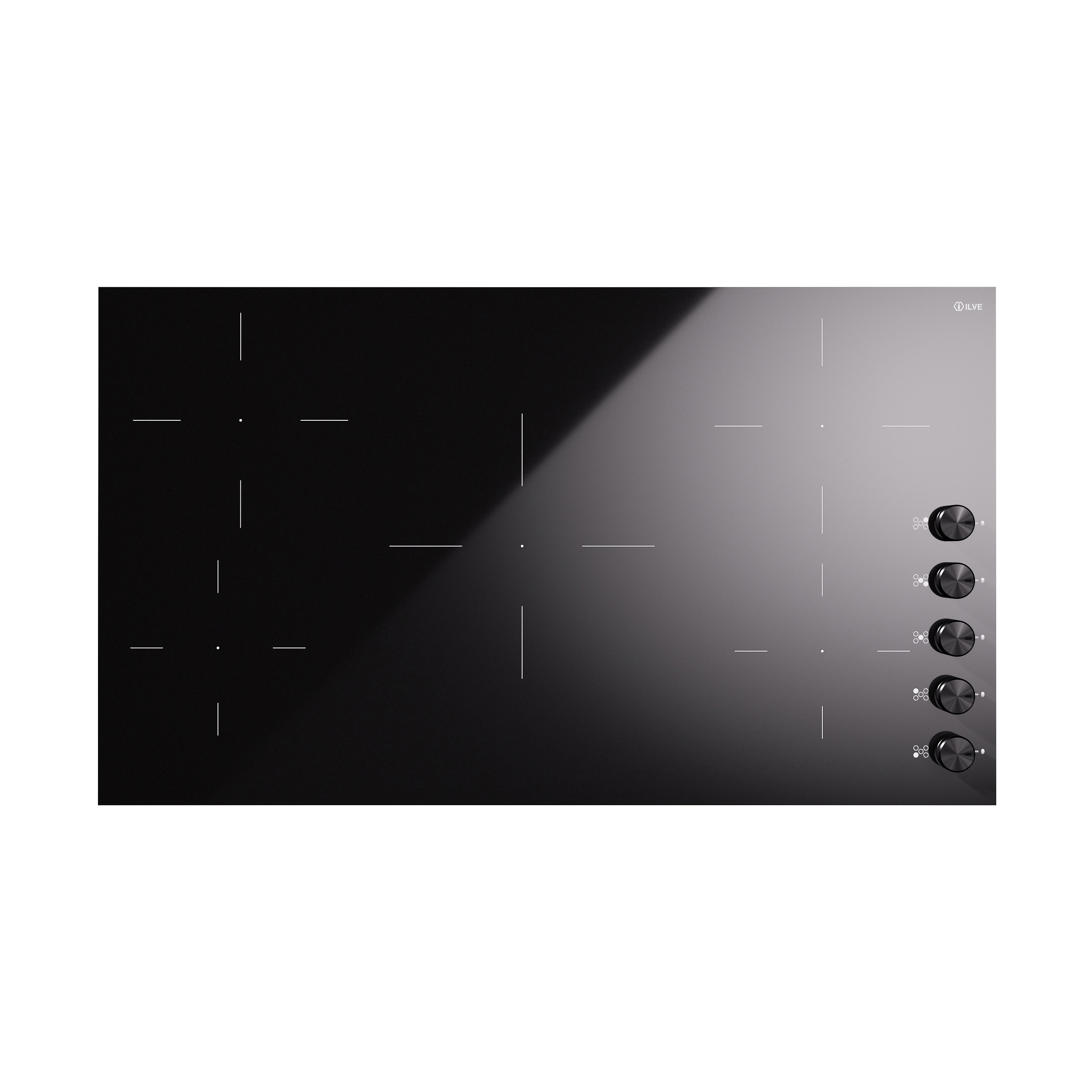 Display product Professional Plus | 5-zone induction hob with knobs from manufacturer ILVE
