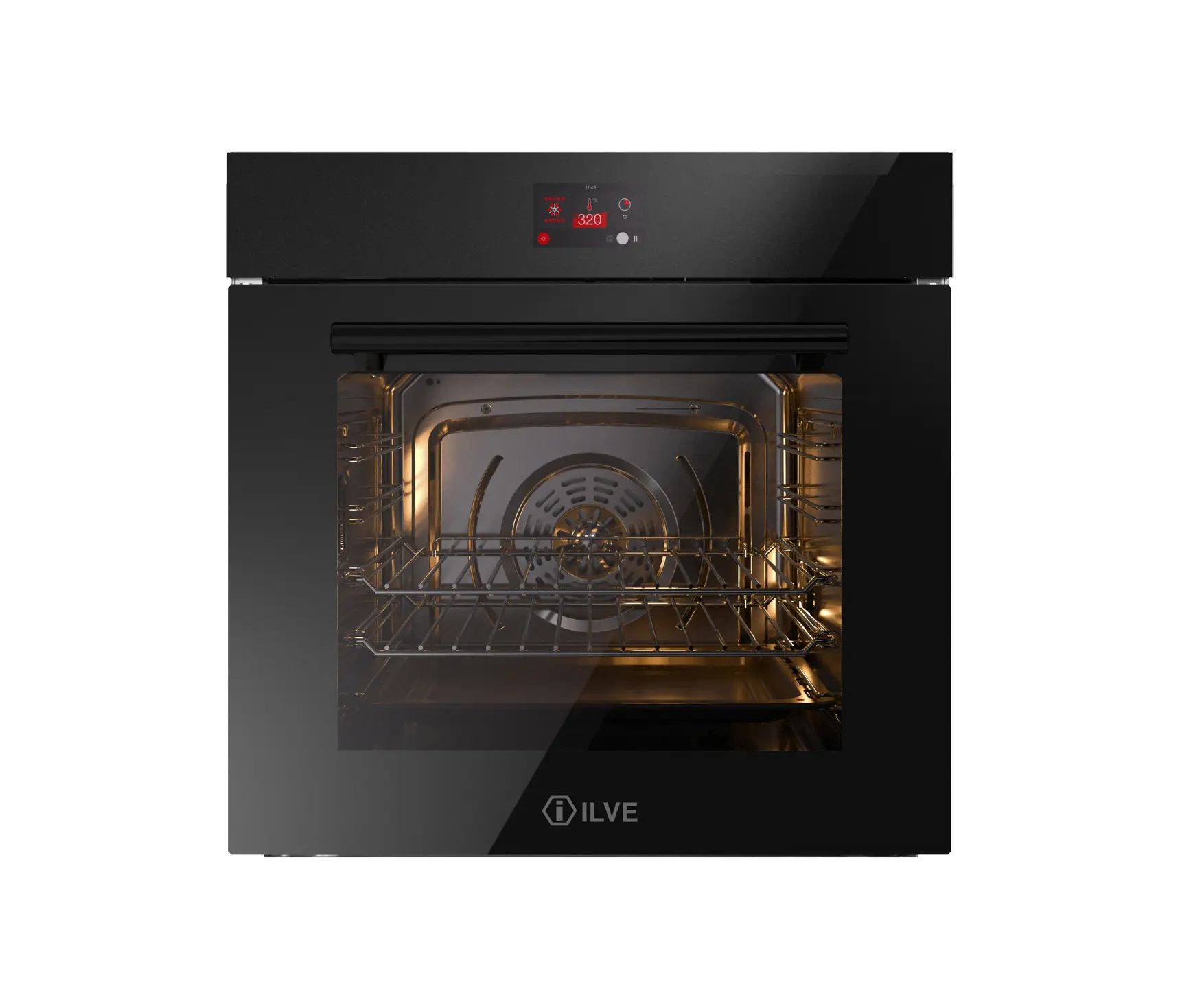 ILVE - Professional Plus | 60 cm black glass TFT built-in oven