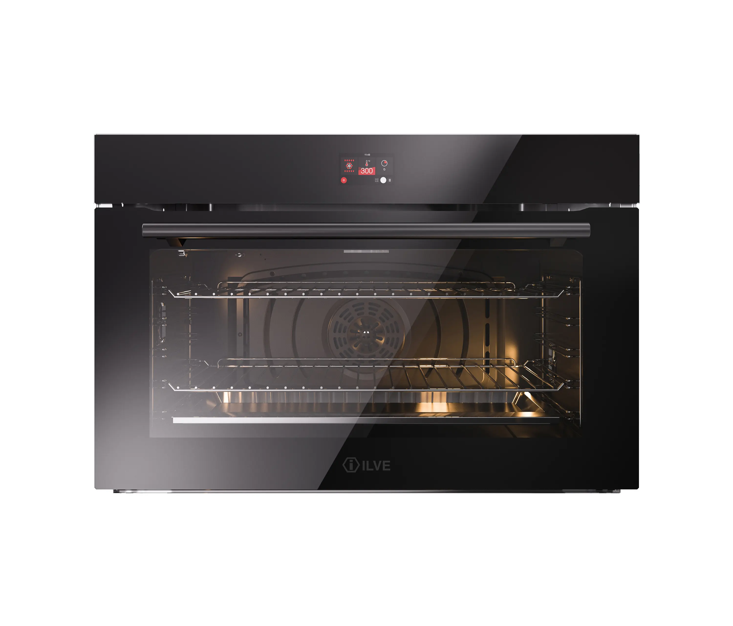 ILVE - Professional Plus | 90 cm black glass TFT built-in oven