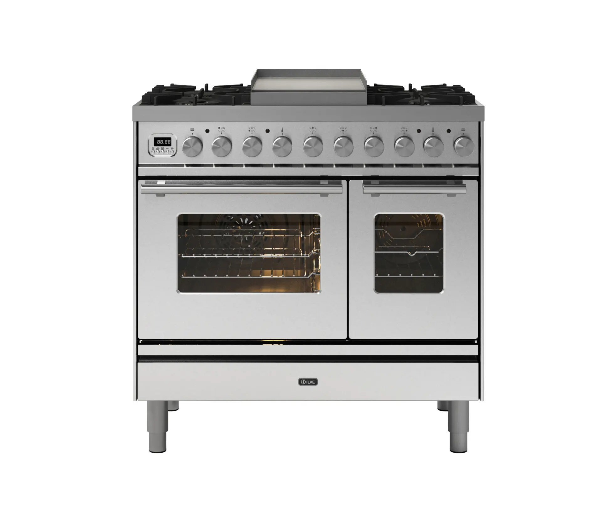 ILVE - Professional Plus | Bloque de cocción estilo Professional Plus de 90 cm