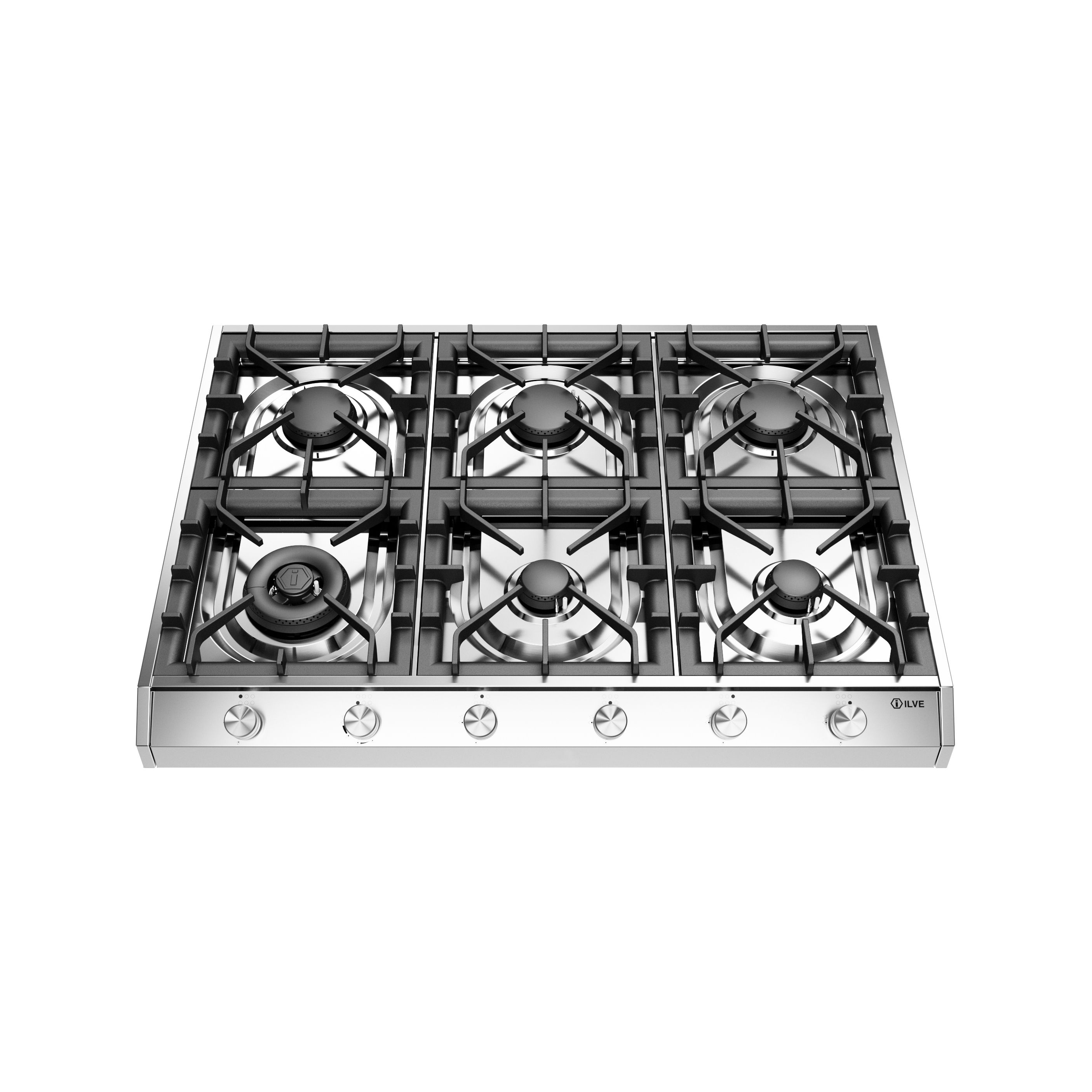 Display product Professional Plus | Gas hob, 90 cm with 6 burners from manufacturer ILVE