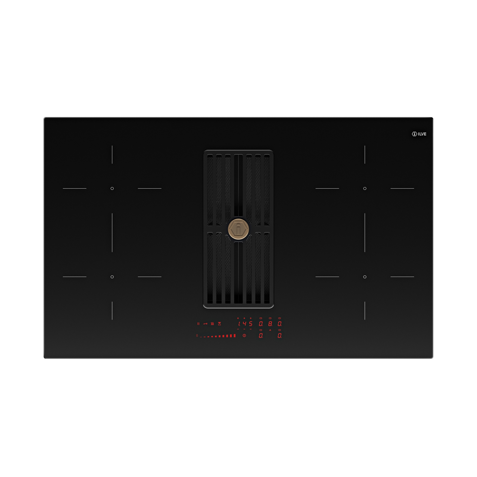 Display product Nostalgie | 83 cm induction hob with integrated extraction from manufacturer ILVE