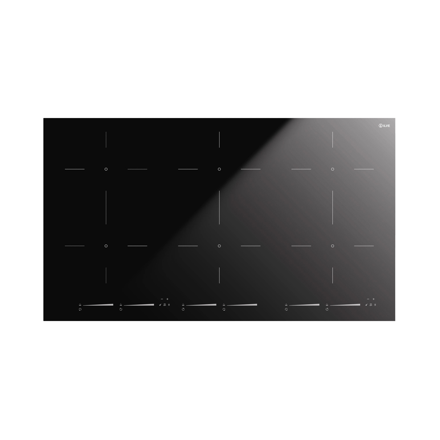 Display product Professional Plus | 90 cm 6 zone induction hob from manufacturer ILVE