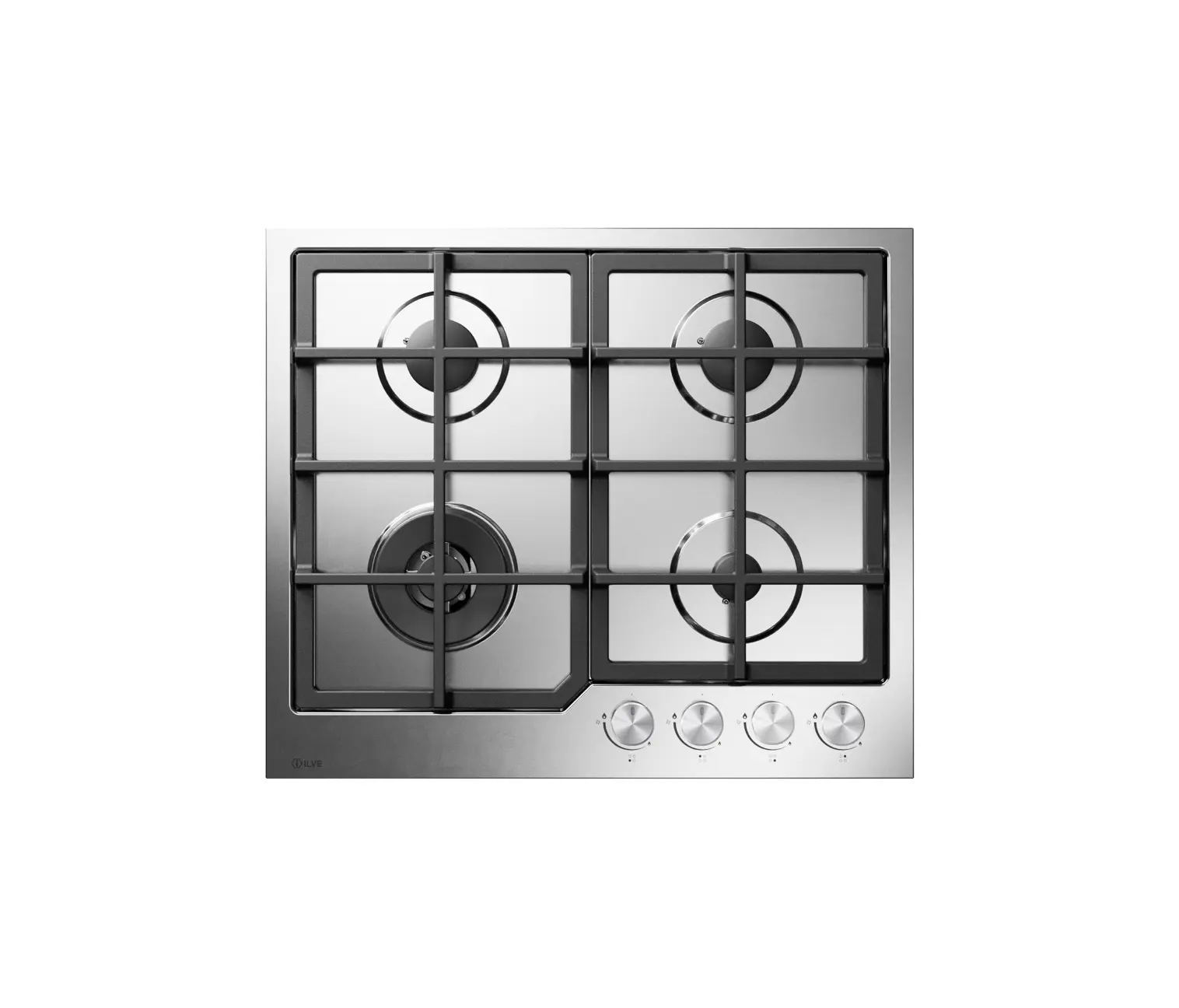 ILVE - Professional Plus | 60 cm stainless steel gas hob 4 burners