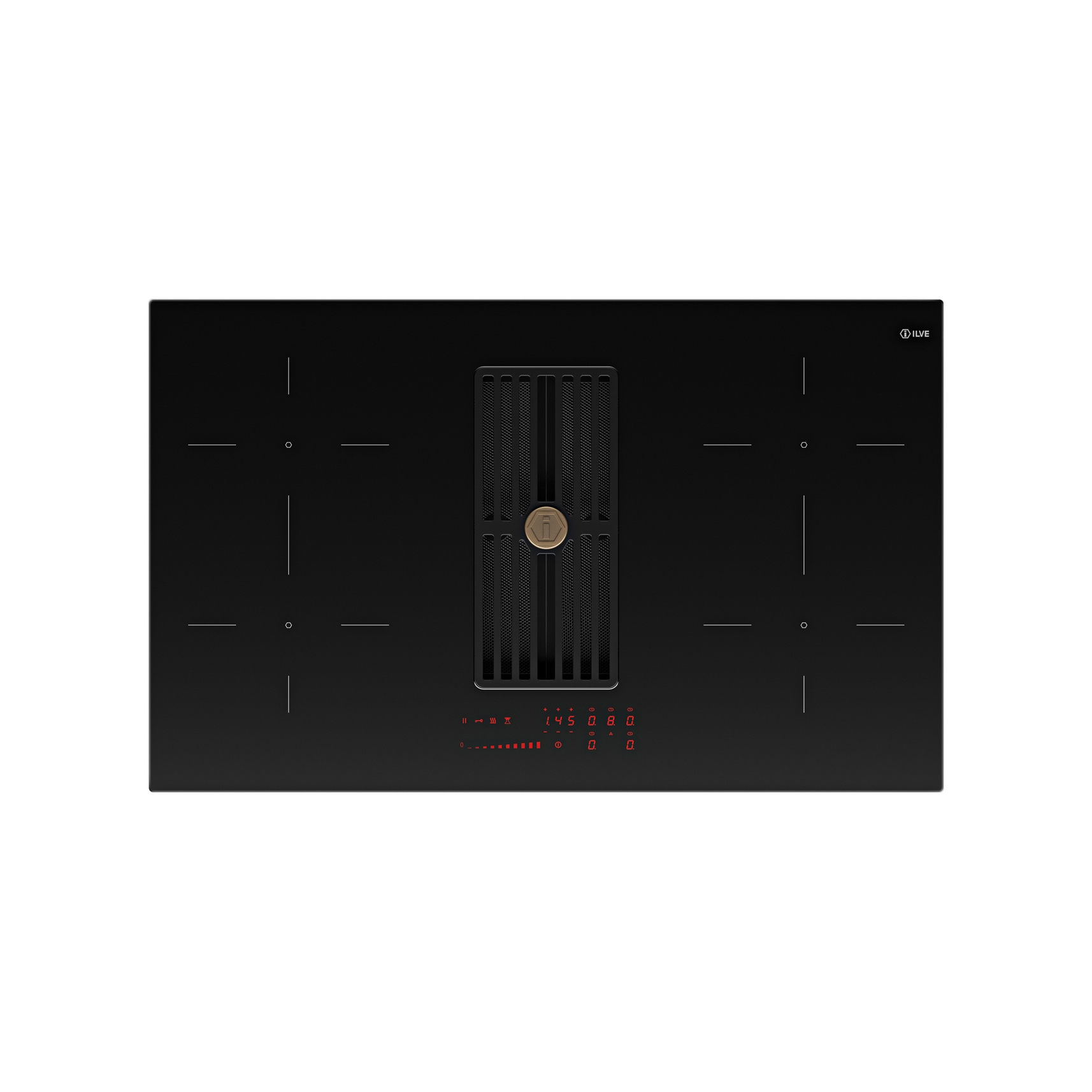 Display product Professional Plus | 83 cm induction hob with integrated extraction from manufacturer ILVE