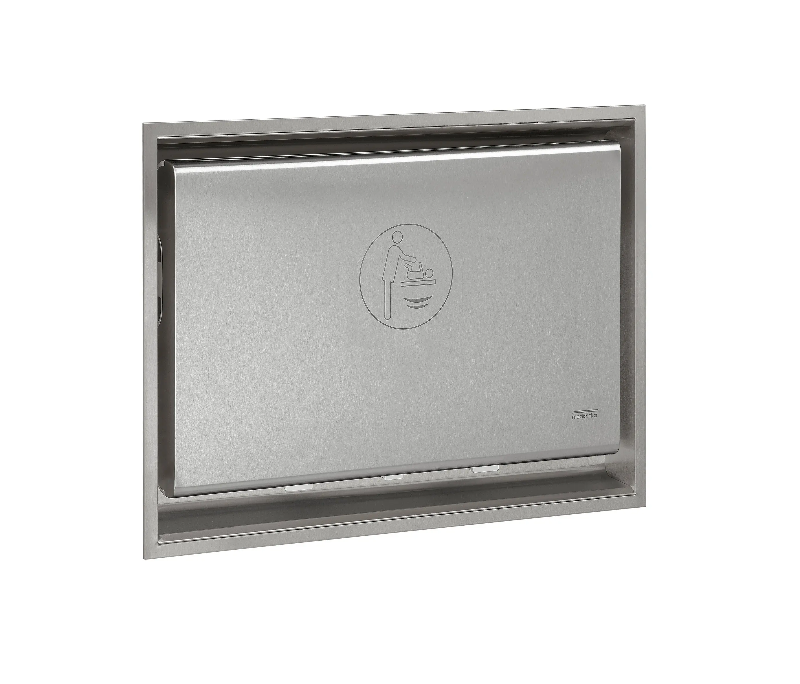 Mediclinics - Kit to recess the horizontal Baby Changing Stations KT0016HCS | BabyMedi | Satin finish