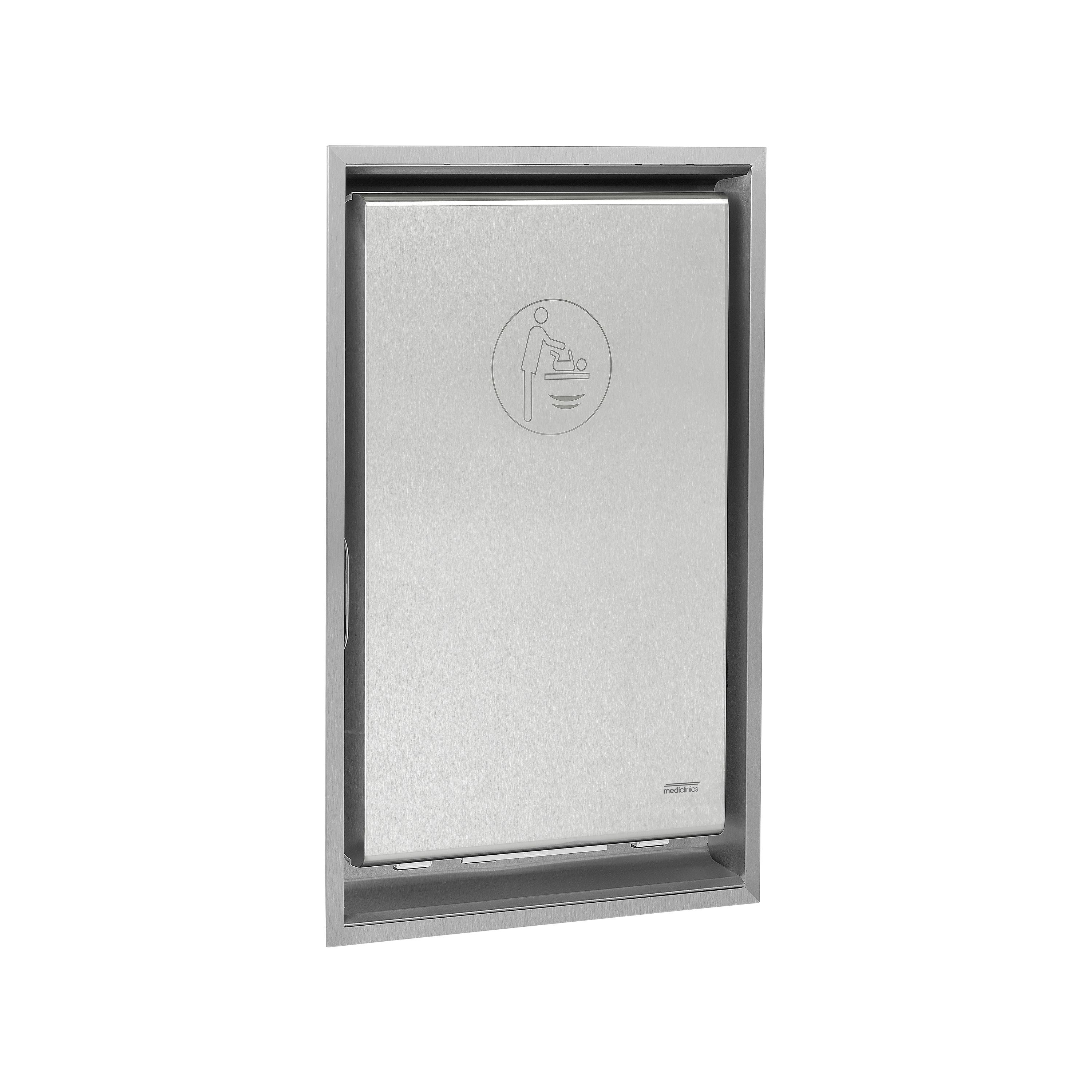 Kit to recess the vertical Baby Changing Stations KT0016VCS | BabyMedi |Satin finish