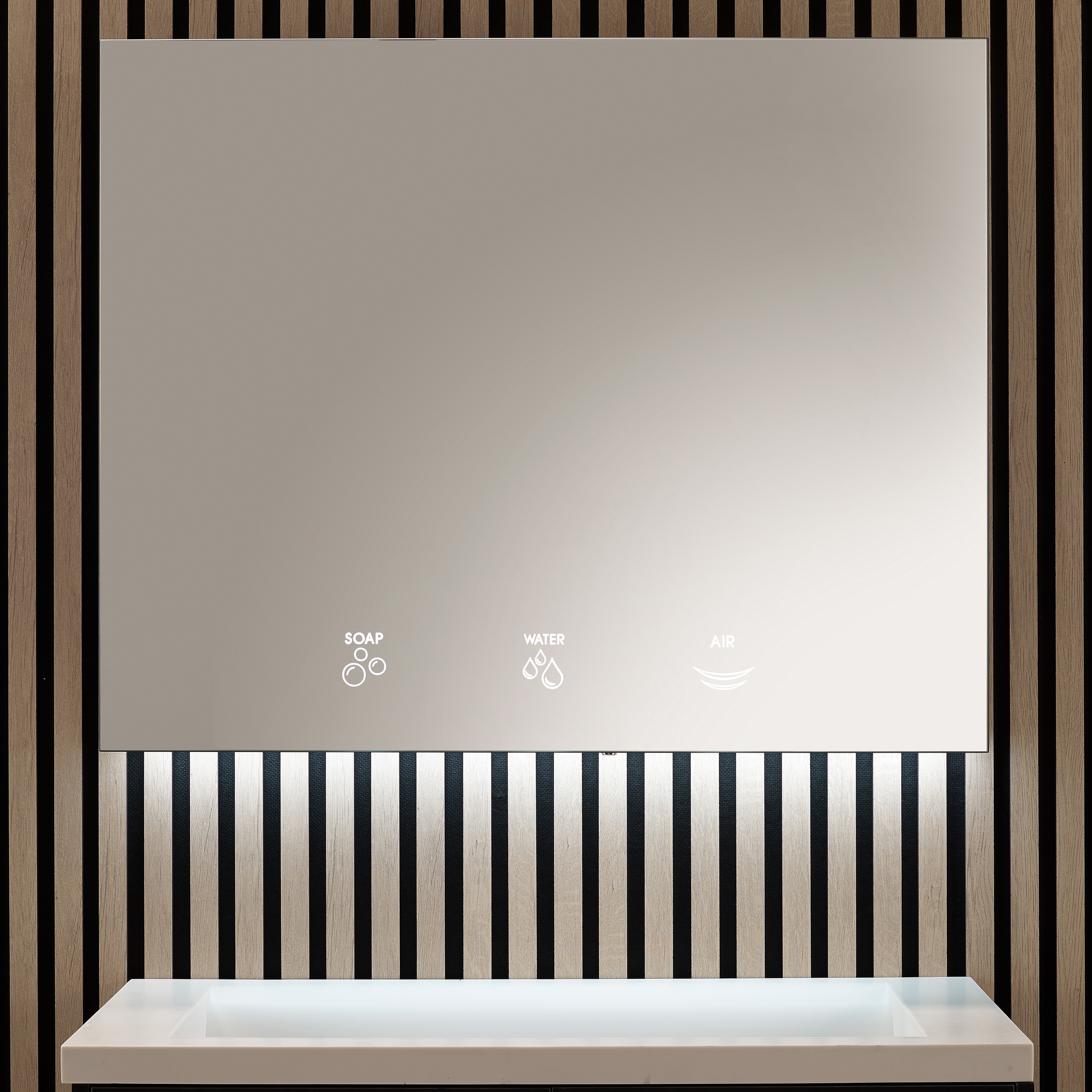 Display product 3 Module cabinet: water + soap + hand dryer BTM 02 from manufacturer Mediclinics