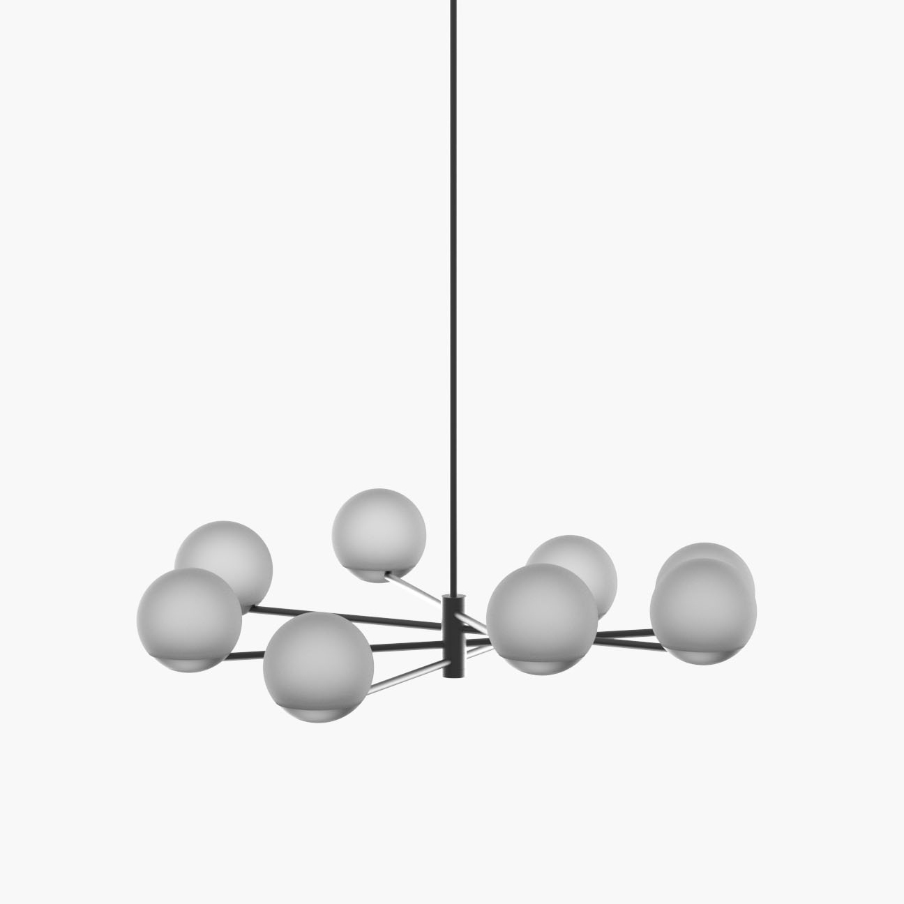 Ball & Hoop | S 19—02 - Black Anodised - Frosted