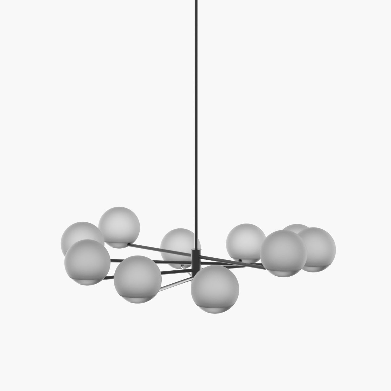 Ball & Hoop | S 19—03 - Black Anodised - Frosted