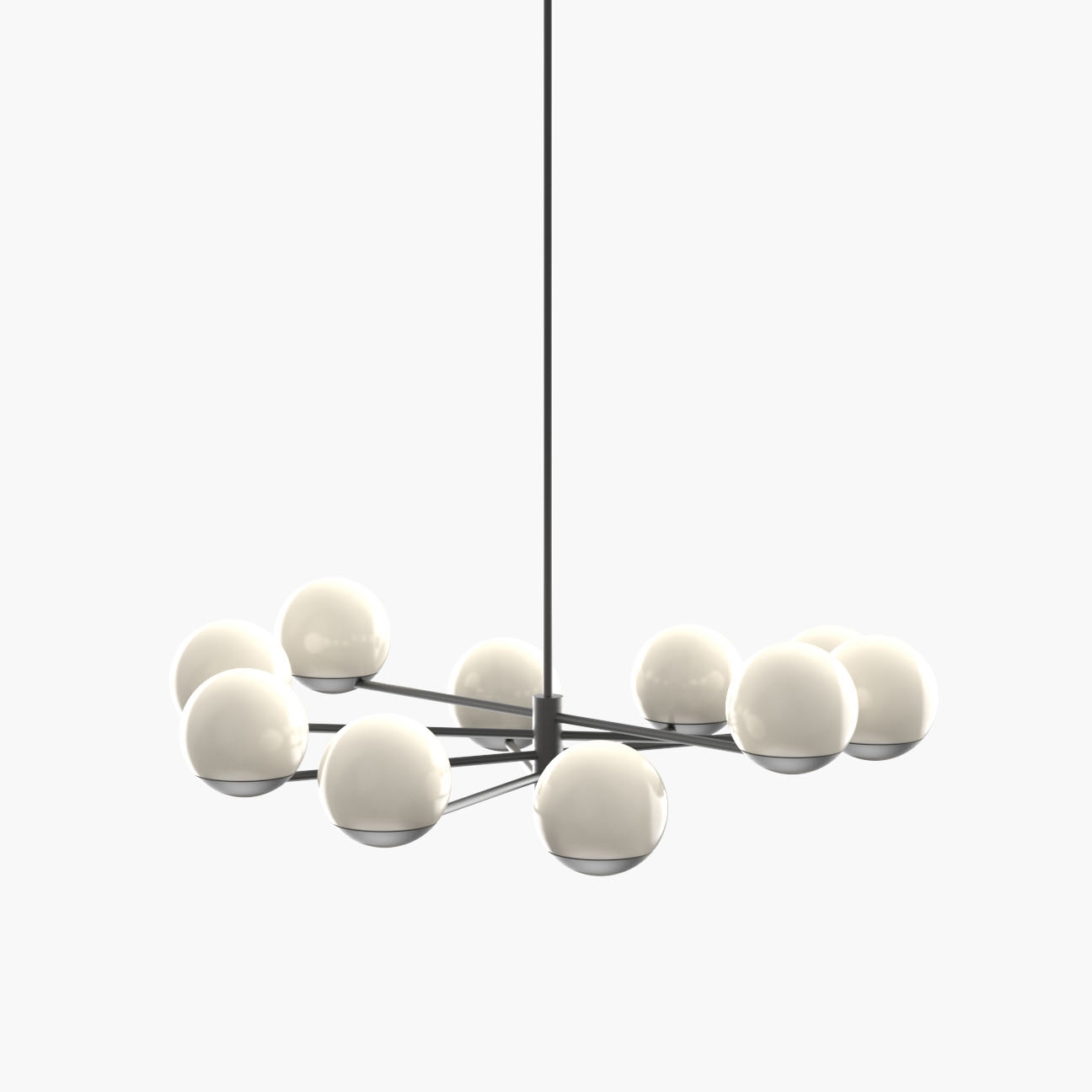 Mostra il prodotto Ball & Hoop | S 19—03 - Black Anodised - Opal del produttore Empty State