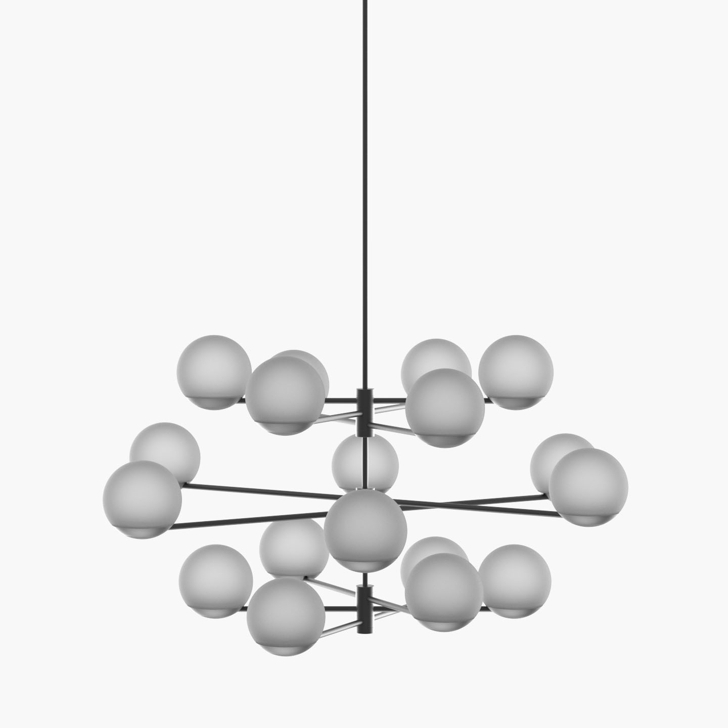 Ball & Hoop | S 19—10 - Black Anodised - Frosted