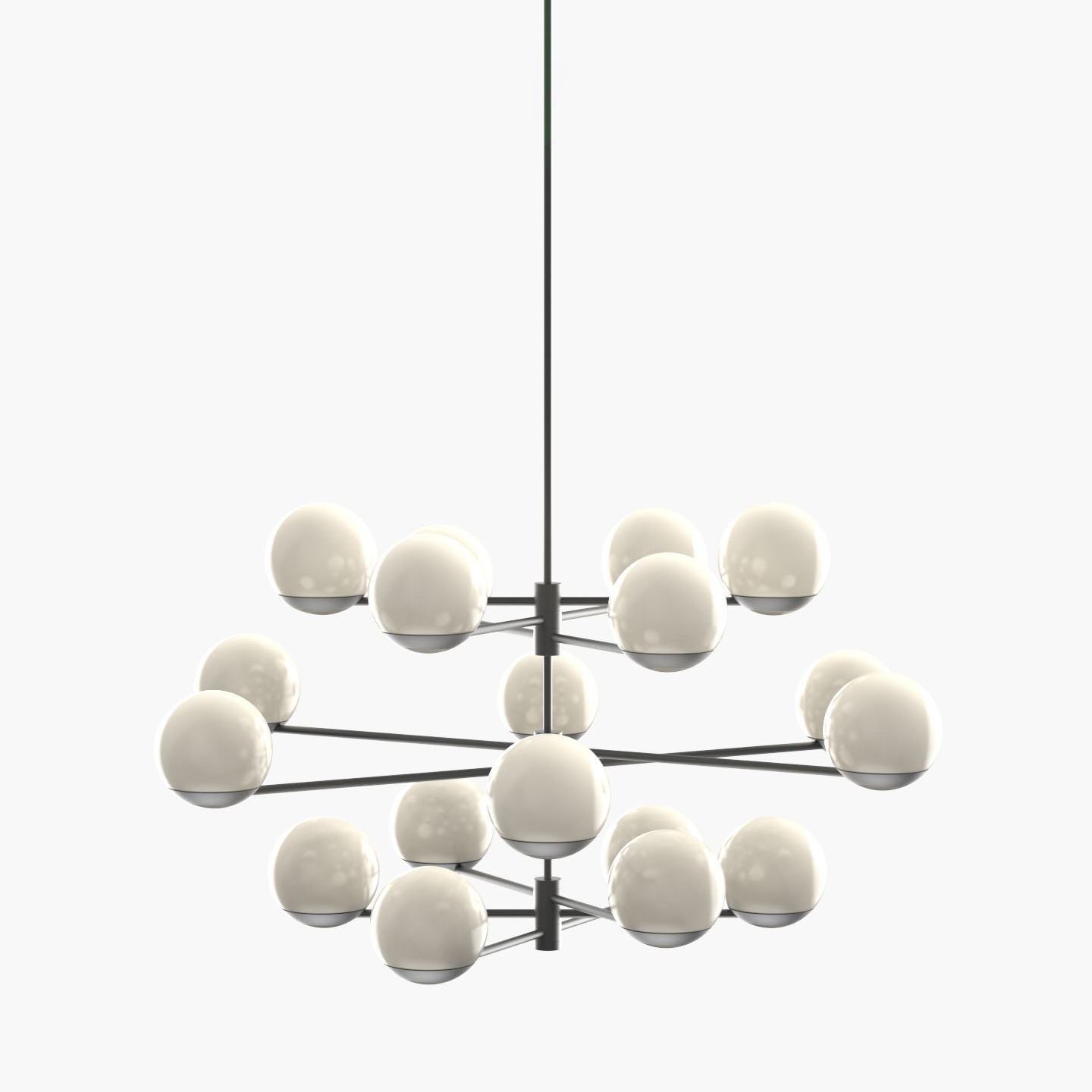Mostra il prodotto Ball & Hoop | S 19—10 - Black Anodised - Opal del produttore Empty State
